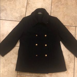 Crew it’s size 8 navy wool pea coat